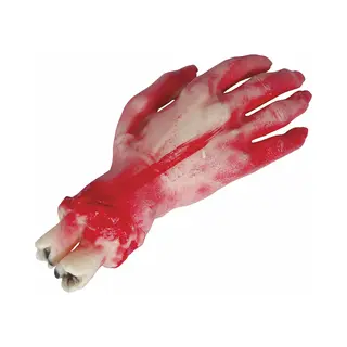 Fiestas Guirca Horror Nep Afgehakte Hand - Lichaamsdelen/ledematen - 25 Cm - Halloween Decoraties