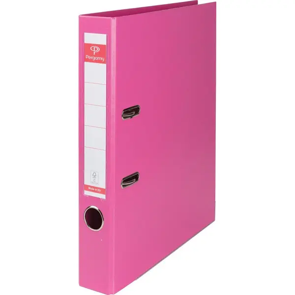 Pergamy Ordner A4 Uit Pp En Papier, Rug Van 5 Cm - Roze thumbnail