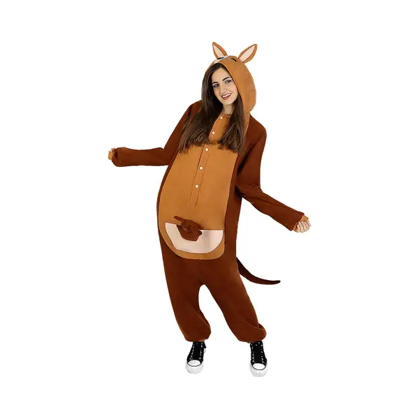 Funidelia | Känguru Onesie Kostüm Für Herren Und Damen Größe M Tiere - Farben, Bunt, Zubehör Für Kostüm - Lustige Kostüme Für Deine Partys thumbnail