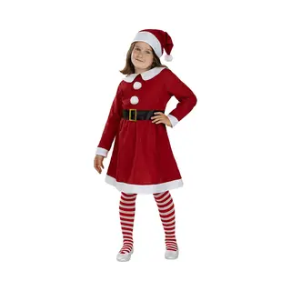 Funidelia Kerstvrouw Jurk Voor Meisjes - Maat, 97 - 104 Cm - Rood