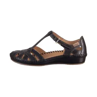 Pikolinos Halboffene Schuhe In Leder P. Vallarta Für Frauen Farbe Black