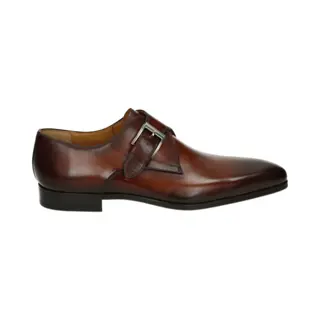 Magnanni - 23040 - GespschoenenNette HerenschoenenHeren Veterschoen - Kleur, Cognac - Maat, 42