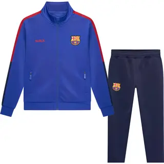 Fcb Fc Barcelona Trainingsanzug Blau Für Kinder - Größe 116/6 Jahre - Barca Trainingsanzug Kids - Offizielles Produkt