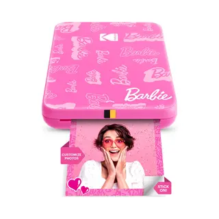 Kodak Barbie X Step Slim Wireless Sofort Tragbarer Fotodrucker – Vollfarbige Drucke In Zink 2x3” Aufkleber-Rückseitenfotos Von Ios- Und