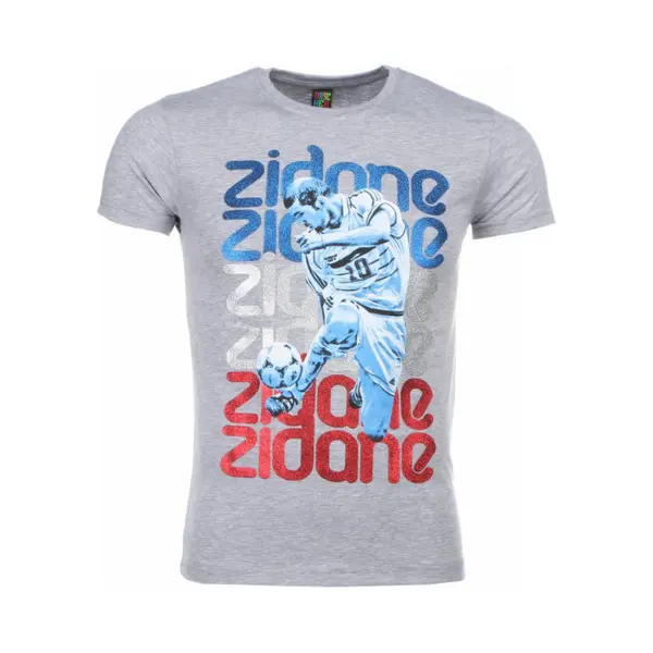Local Fanatic T-shirt - Zidane Print - Grijs thumbnail