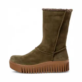 Art Für Damen. 1151111FE003_0G3 Lederstiefel 1511 Brighton Braun (36), 3 Bis 5 Cm, Reißverschluss, Lässig