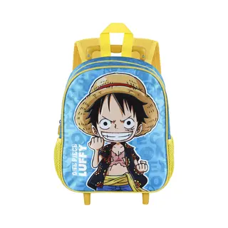 One Piece Rugzak 'Monkey' Crème / Lichtblauw / Donkerbruin / Wit