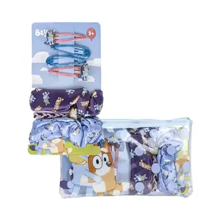 Cerdá Life's Little Moments Bluey Children's Beauty Set - Blue Colour - Complete Set - Toilet Bag With Hair Clip, Bracelet And Hair Clip - Original Product Designed In Spain
