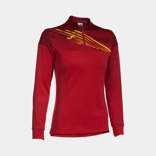 Joma Elite X Sweatshirt Met Halve Rits Rood L Vrouw