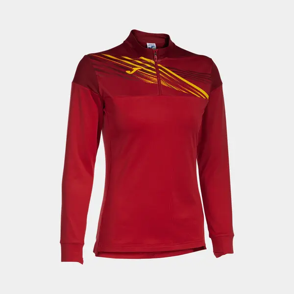 Joma Elite X Sweatshirt Met Halve Rits Rood L Vrouw thumbnail