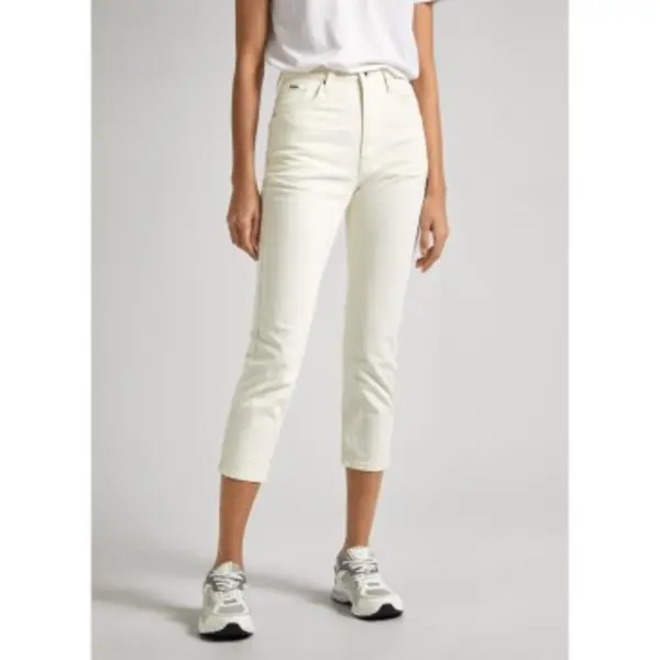 Pepe Jeans For Woman. PL204690WI5 Jeans Slim Uhw 7/8 White (26), Casual, Cotton thumbnail