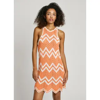 Pepe Jeans Damen Oriana Dress Kleid, Orange (verwaschenes Orange), M