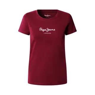 Pepe Jeans Damen New Virginia Ss N T-Shirt, Rot (Lotus Red), M, Rot (Lotusrot), M