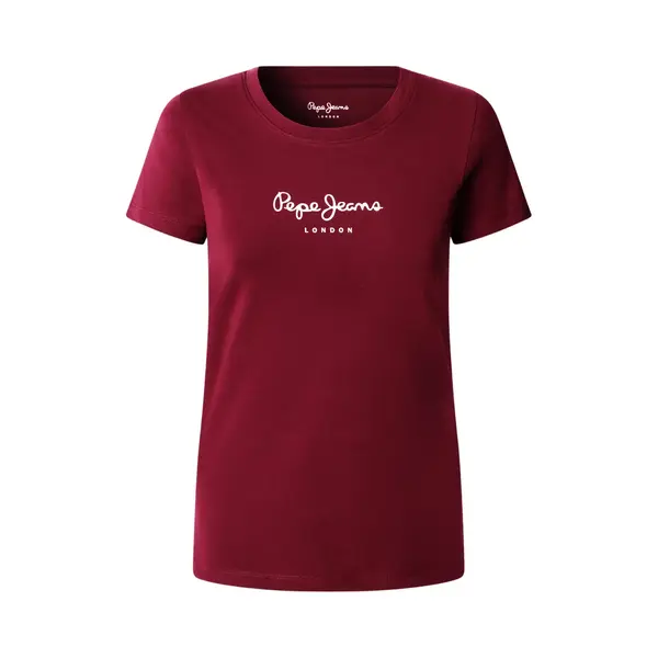 Pepe Jeans Shirt 'Virginia' Bordeaux / Wit thumbnail