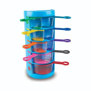 Learning Resources Rainbow Fraction Measuring Cups (Set Of 9)