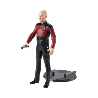 Noble Collection Star Trek, The Next Generation Beeldje Flexibel Bendyfigs Capt. Picard 19 Cm