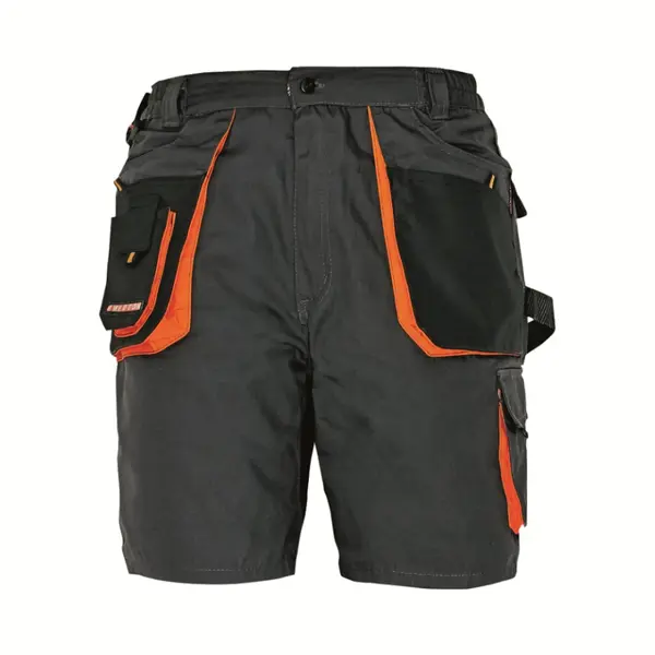 Cerva Werkbroek Kort / Short Emerton Zwart/oranje Maat 48 thumbnail