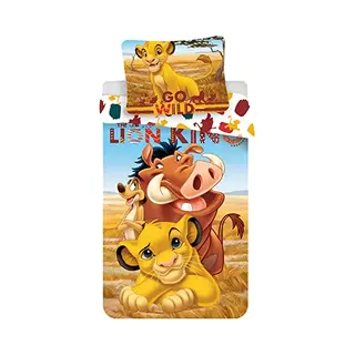 Disney Lion King Duvet Cover, 100 X 135 Cm, Pillowcase, 40 X 60 Cm