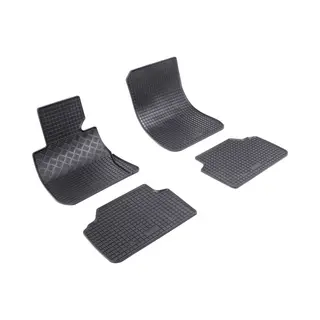 Rigum 900231 Fußmattensatz Vorne Und Hinten, Menge, 4, Schwarz, Gummi