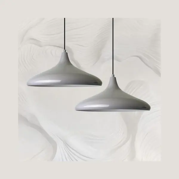 Bamyum Champion Pendelleuchte Esstisch 2 Flammig Metall Ø30 Cm, Hängelampe Esstisch Vintage, Esstischlampe, Lampenschirm Hängelampe, Pendelleuchte thumbnail
