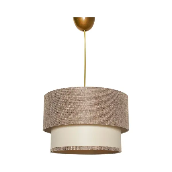 Verlichting - Kroonluchter Beige Creme Metaal - 30x30x65cm - Elegant Design - LunaMae thumbnail