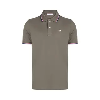 Felix Hardy Polo Shirt Korte Mouw Katoenen Pique Heren Khaki - S