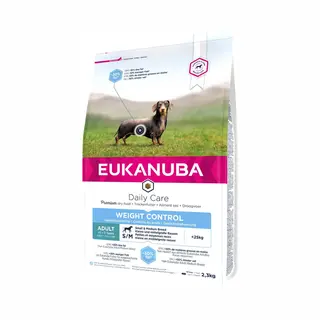Eukanuba Daily Care Weight Control Small/Medium Adult Dog - Sparpaket, 2 X 2, 3 Kg (Verpakking van 2)