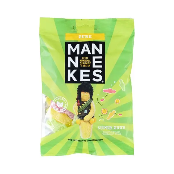 Echte Mannekes Zure Mannekes Zakje (25x 100gr) thumbnail