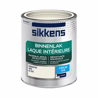 Sikkens Binnenlak Zijdeglans - Ral 9010 - 0, 75L