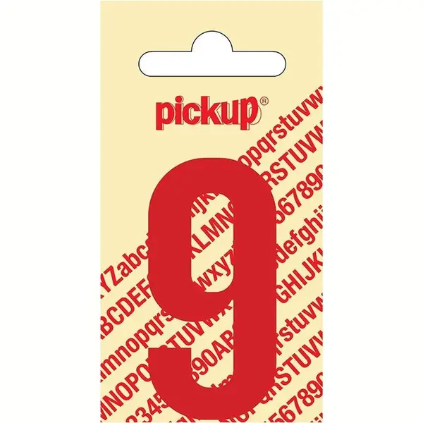 Pickup Plakcijfer Nobel 60 Mm Rood 9 - 310220609 thumbnail