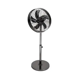 Lifetime Air - Standventilator - 230V - Höhe 85-125 Cm - 3 Geschwindigkeiten - Oszillationsfunktion - Neigbar - Schwarz