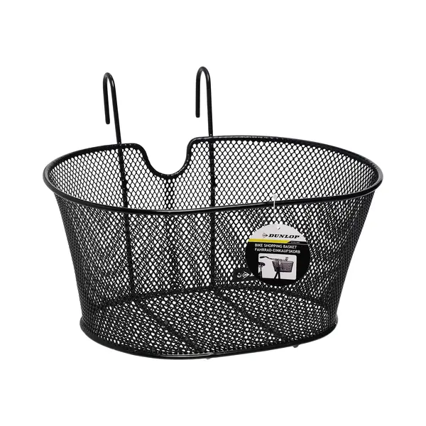 Dunlop 8711252417042 Fahrradkorb/-tasche Vorderer Fahrradkorb Stahl Schwarz thumbnail