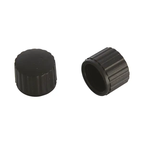 Dresco Dynamodopjes Anti-slip 23mm Zwart - 2 Stuks thumbnail