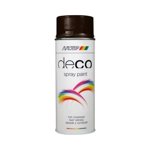 Motip Deco Alkyd Hoogglans Lak Ral 8017 Choco Bruin (01694) - 400 Ml. thumbnail
