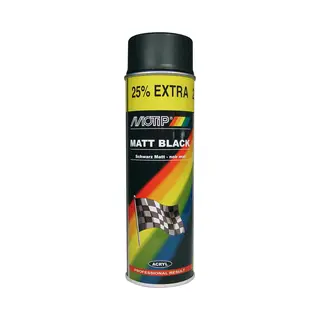 MoTip Mat Zwart Spuitbus 500ml