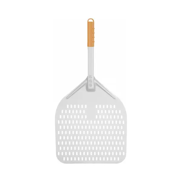 Hendi, Pizza Accessoires, Pizzaschep - Geperforeerd Al Kort Handvat 710x355 Mm thumbnail