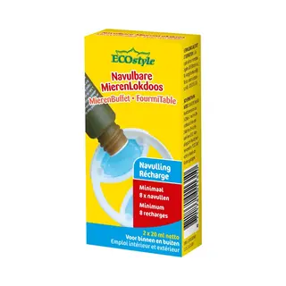 ECOstyle Navulling Miervrij - Navulbare Lokdoos - 2 X 20 Ml
