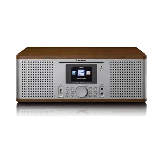 Lenco Dir-270WD radio Persoonlijk Analoog & digitaal Zilver, Hout