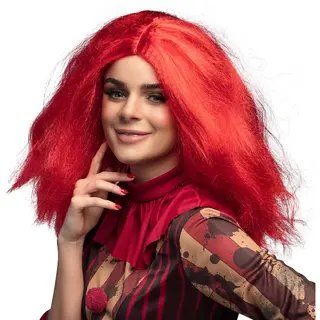 Boland - Pruik Clownette - Golvend - Halflang - Vrouwen - Clown - Halloween En Horror- Clowns En Circus