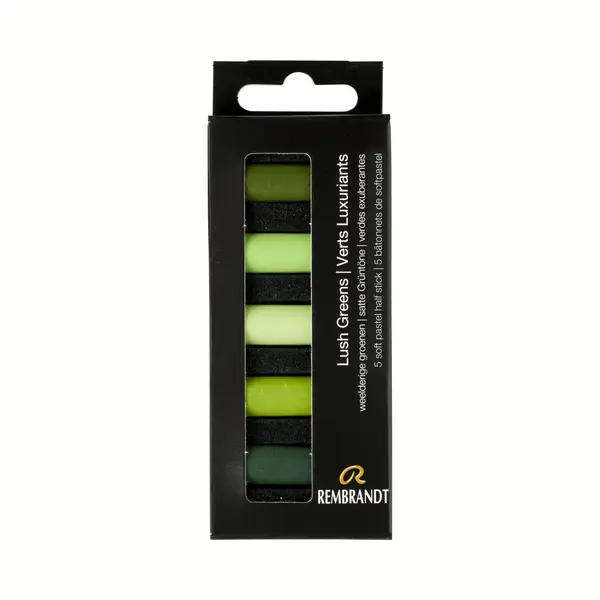 Rembrandt Professionelles Weiche Pastelle Set Saftiges Grün | 5 Halbe Pastelle thumbnail