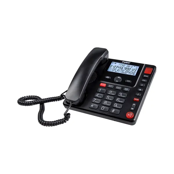 Fysic Fx-3940 Telefon Analoges Telefon Anrufer-Identifikation Schwarz thumbnail