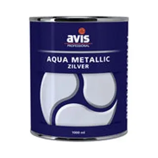 Avis Aqua Metalliclak - Zilver - 125 Ml