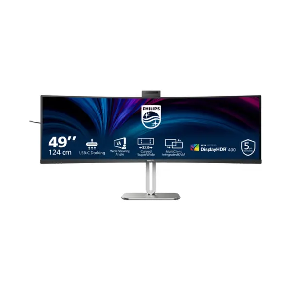 Philips 5000 series 49B2U5900CH/00 Led display 124 cm (48.8") 5120 x 1440 pixels Dual Qhd Lcd Black thumbnail
