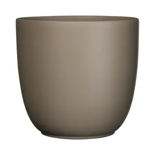 Mica Decorations Plantenpot - Taupe Bruin - Keramiek - 25 X 23 Cm - Bloempot