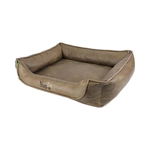 Napzzz Hondenmand Leatherlook Divan Duo Bruin 100 X 80 Cm thumbnail
