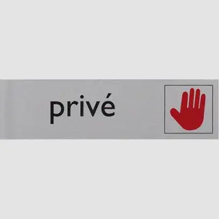 Posta Infobord Pictogram Prive 165X44Mm