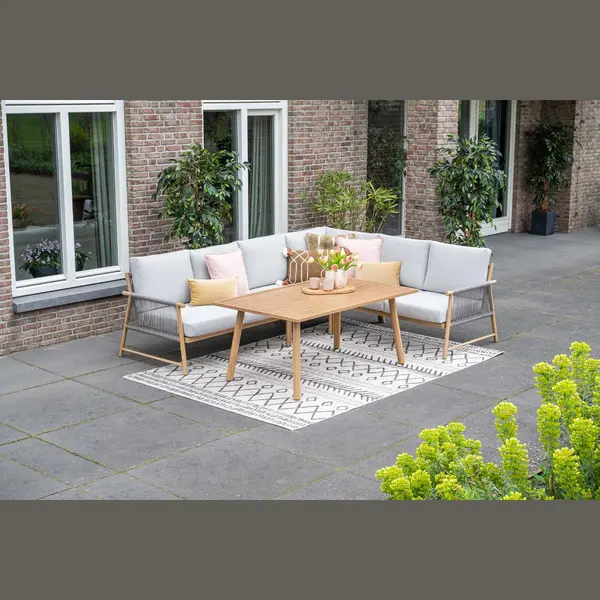 Garden Impressions Gi Bahama Lounge-/diningset - Valley Sand/Teak Look thumbnail