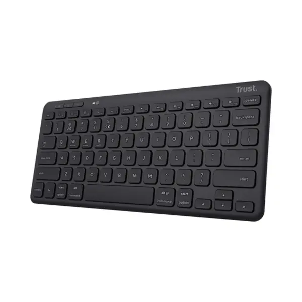 Trust Lyra toetsenbord Universeel Rf-draadloos + Bluetooth Azerty Belgisch Zwart thumbnail