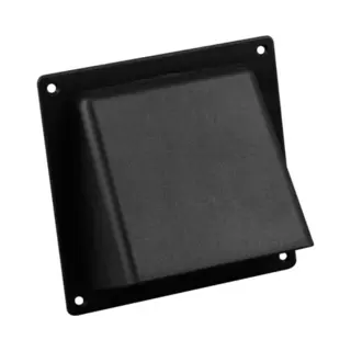 Nedco Gevelklep - Automatische Luchtdrukregeling - Kunststof - Ø 100-125 Mm - Zwart