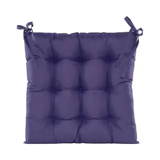 Anna's Collection Stoelkussen Gewatteerd - Paars - 38 X 38 Cm - Binnen/buiten